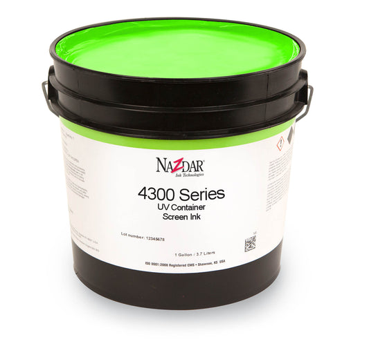 Nazdar 4300 UV Container Screen Ink - Standard Colors
