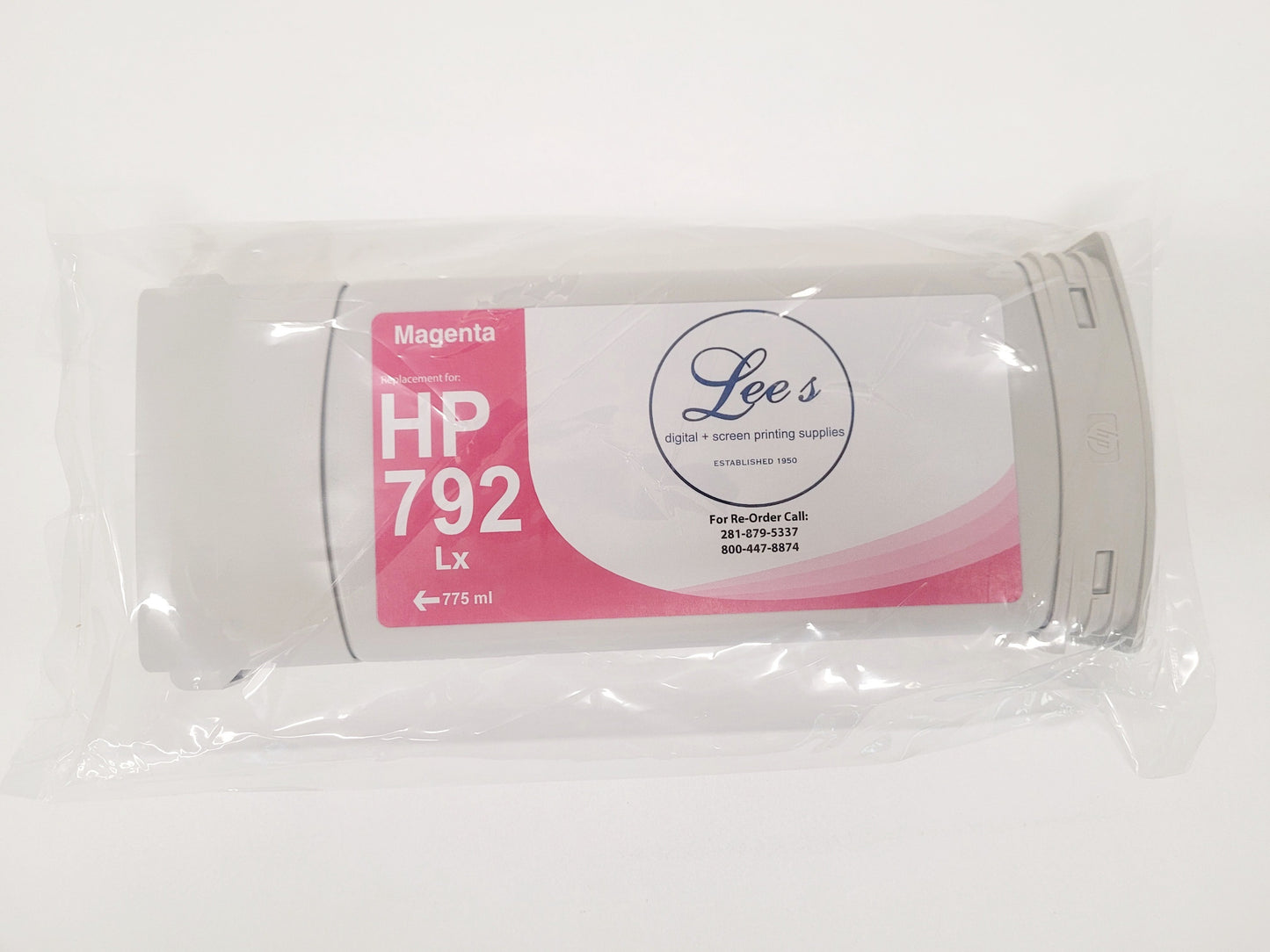 Replacement Cartridge for Hewlett Packard HP792 Latex CN70 775 ml
