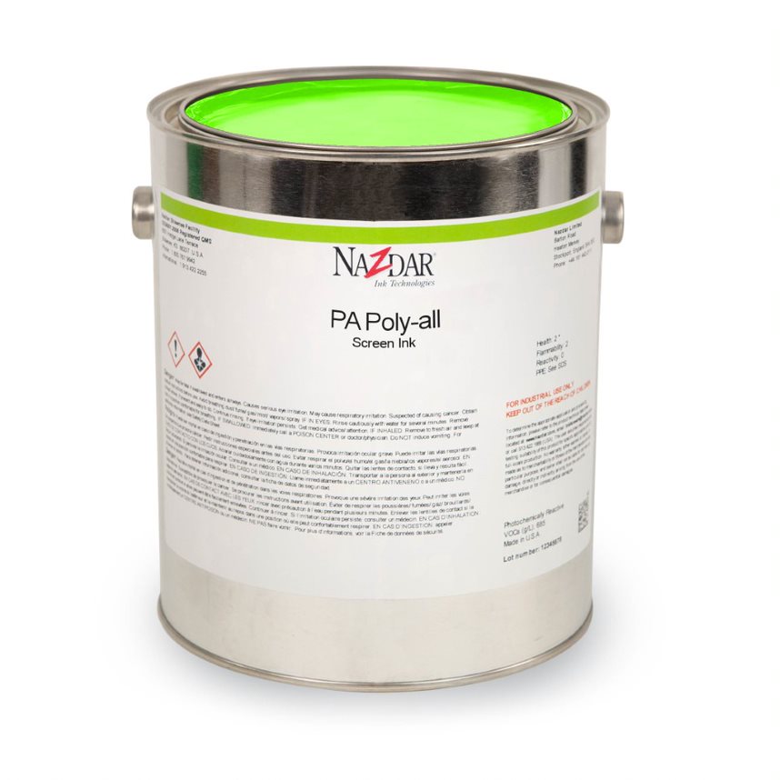 Nazdar PA Poly-All Screen Ink - Printing Colors